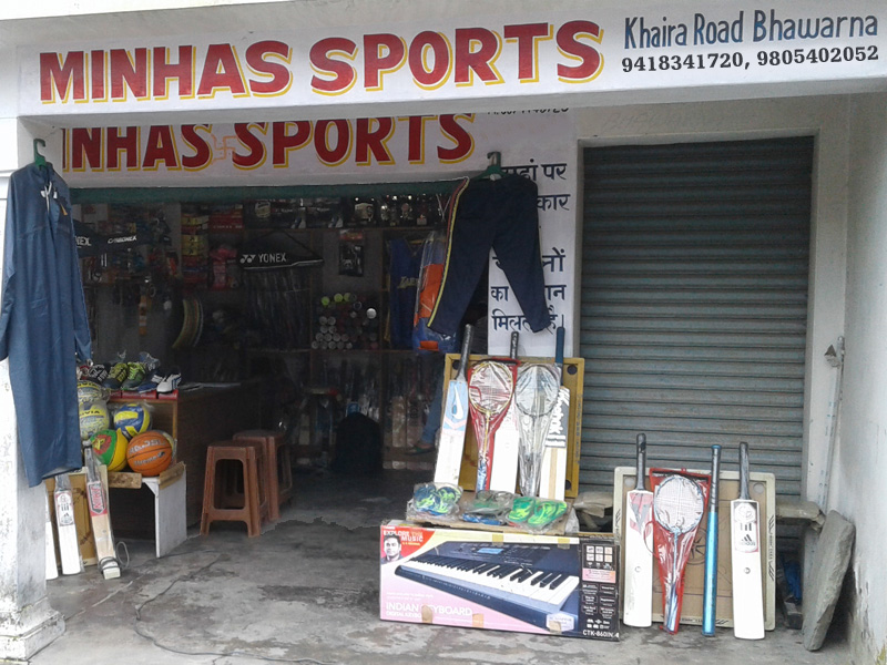 Minhas Sports Shop at Bhawarna, Palampur