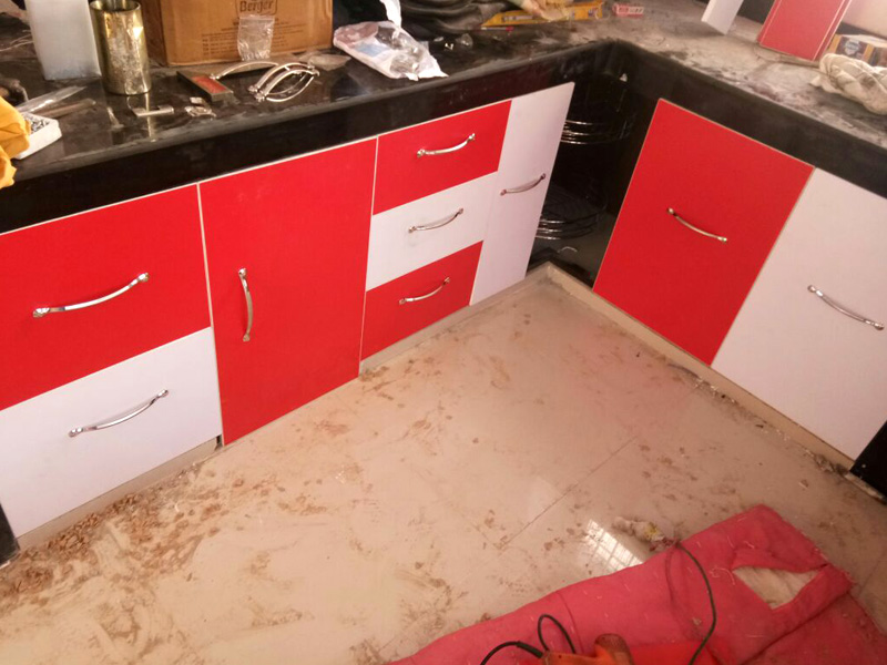 Aluminium Modular Kitchen Installation in Palampur, Kangra